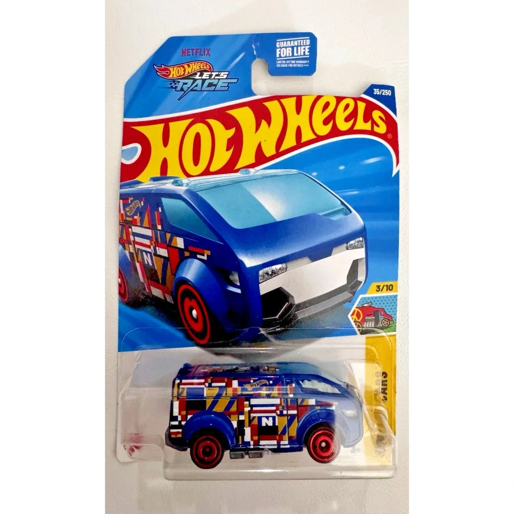 Hot Wheels HW Art Cars 3/10 The Vanster 35/250 Netflix Let's Race Blue